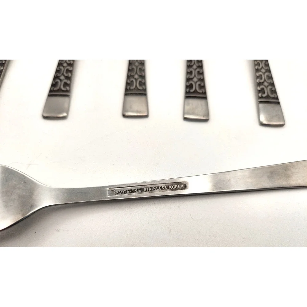 Stanley Roberts Rogers Co CASA VISTA Lot of 6 Stainless Steel Salad Forks JAPAN
